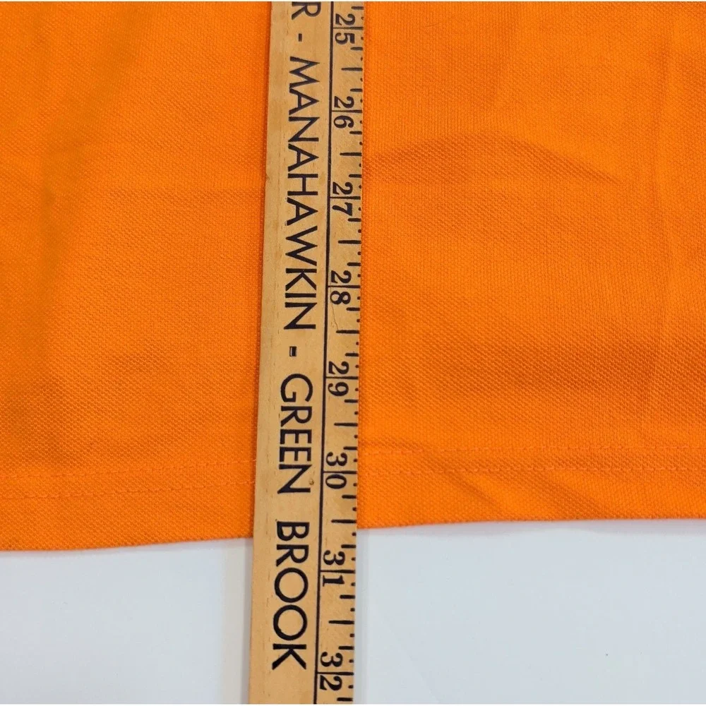 Vintage Ralph Lauren Polo Shirt Mens XL Orange Big Pony Number 3 Preppy Campus